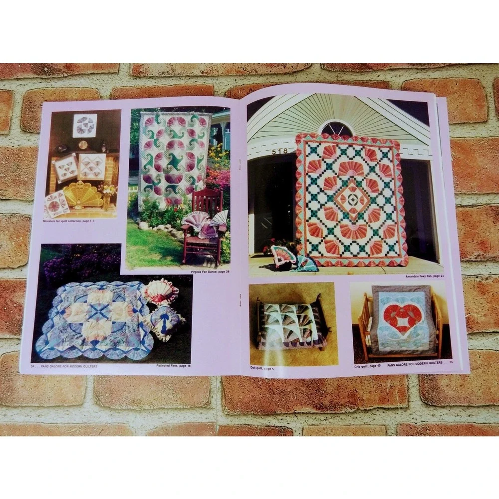 Fans Galore‎ for Modern Quilters Betty Boyink Vtg 1987 Quilting Booklet 1980s